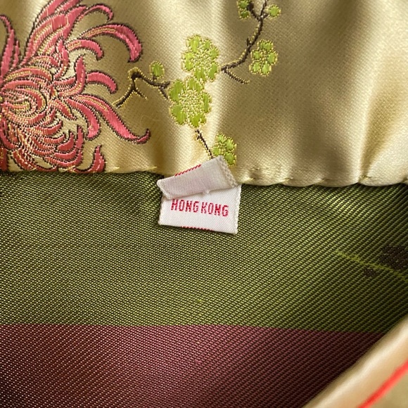 Vintage Chinese Cheongsam Gold Satin Brocade Qipao Embroidered Women’s size 38 - Picture 8 of 16